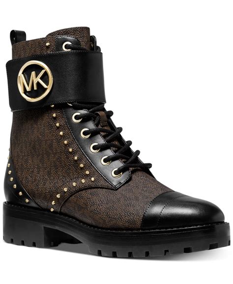 michael kors black brown boots|michael kors wedge boots brown.